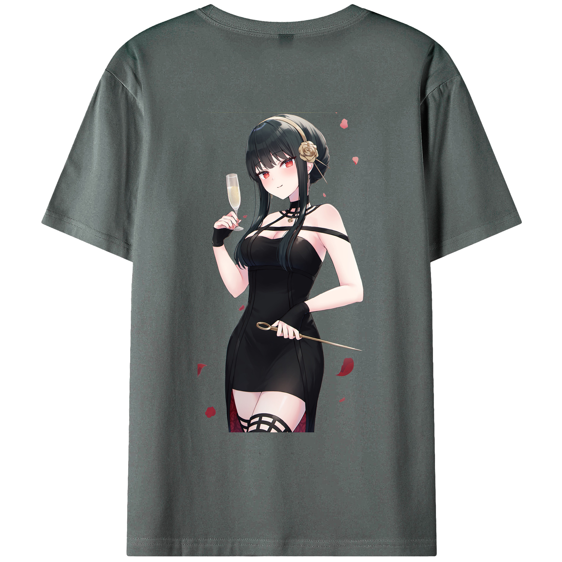 （画像用） SPY×FAMILY间谍家家酒 綿100％ メンズ半袖Tシャツ（バックプリント） 通気性